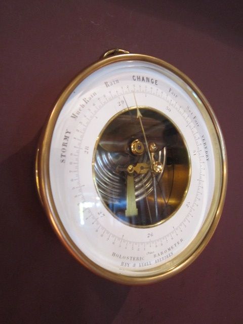 Quality Victorian Bronze Skeleton Barometer