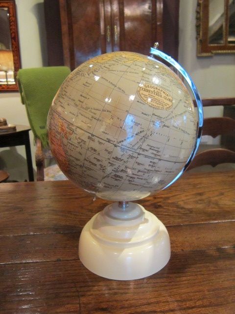 Art Deco 8" Phillips Terrestrial Globe