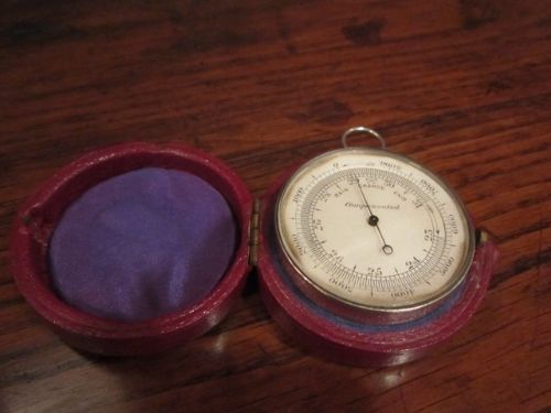 High Quality Victorian Cased Pocket Barometer