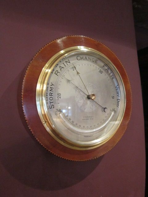 Impressive Late Victorian Mahogany Inlaid Barometer