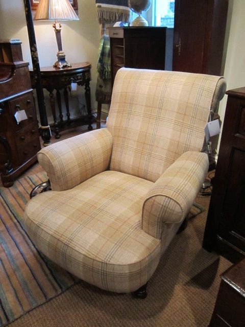 Quality Mid Victorian Upholstered Easy Armchair