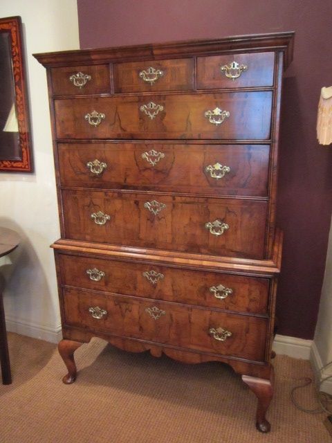 Fine George I Period Walnut Chest on Stand