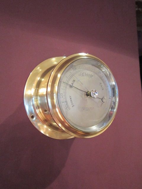 Top Quality Victorian Bulkhead Marine Barometer