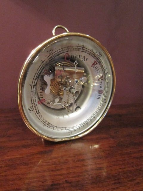 Quality Victorian Desk Top Marine Barometer