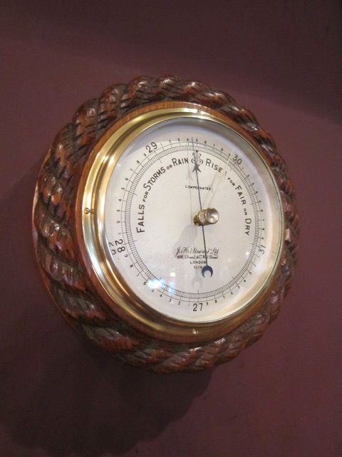 Top Quality Victorian London 'Ships' Barometer