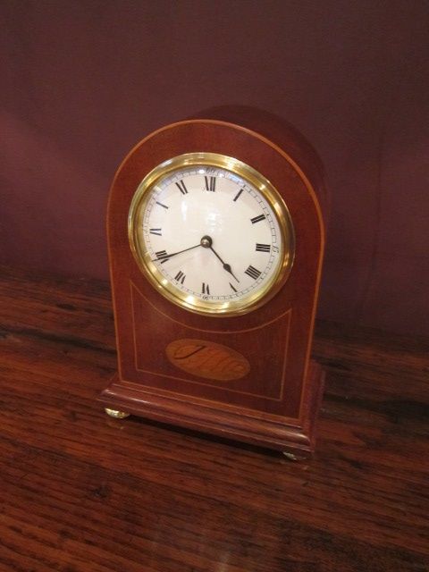 Top Quality Edwardian Sheraton Inlaid Mantel Clock