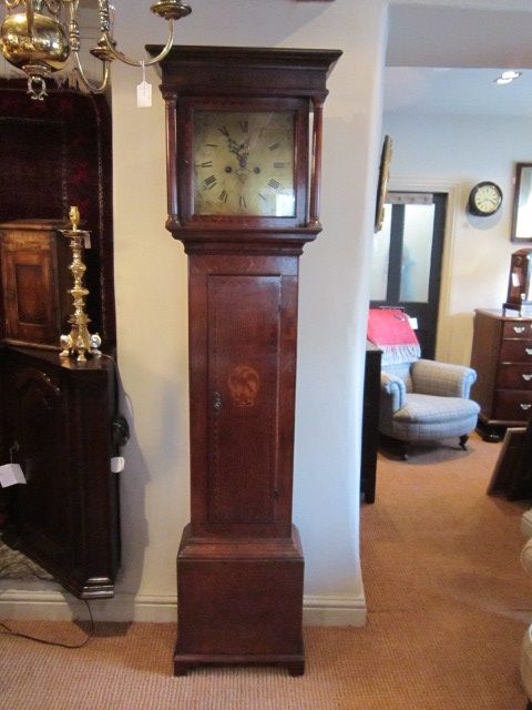 Fine George III Inlaid Shropshire 8 Day Longcase Clock