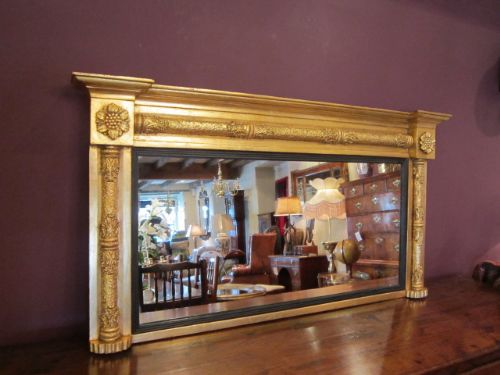 Fine Regency Timber & Plaster Gilt Wall Mirror