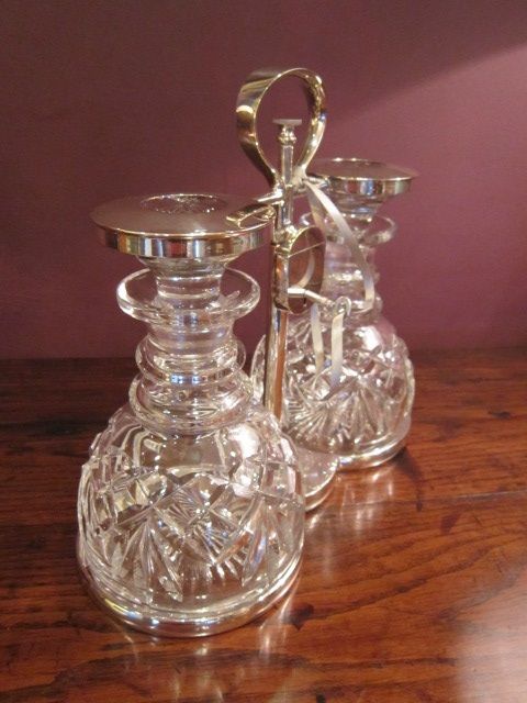 Superb Quality Victorian Silvered Tantalus