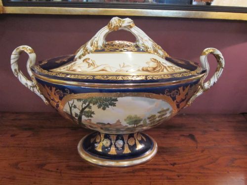 Impressive 19th Century Porcelain Tureen & Cover
