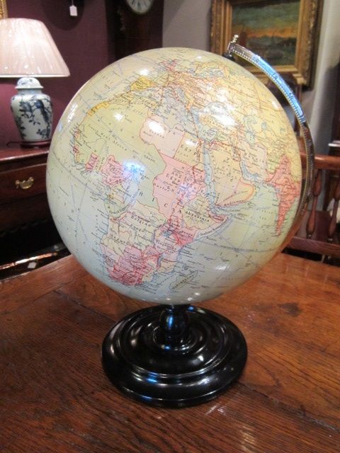 Large Phillip's of London Terrestrial Globe