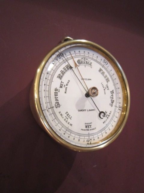 High Quality Victorian Cardiff Marine Barometer