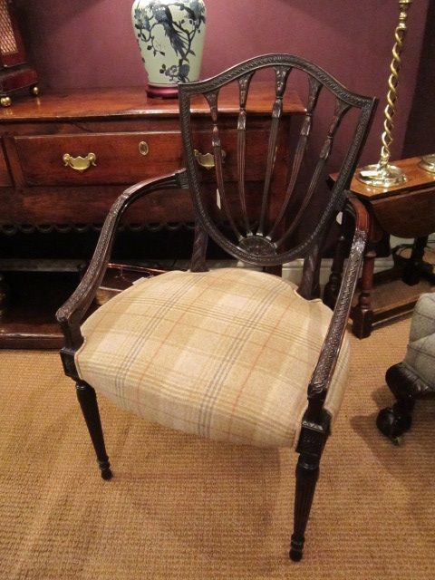Fine 19th Century Hepplewhite Style Armchair