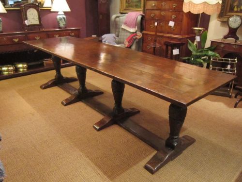 Outstanding George III Period Oak Refectory Table
