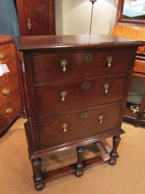 Very Small George I Period Chest on Stand