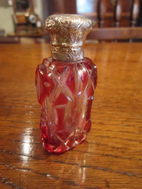 High Quality Victorian Ruby Glass Scent