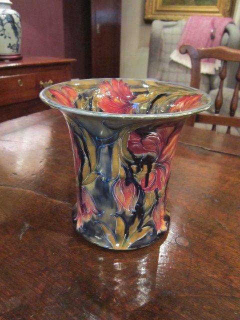 Superb Early Moorcroft Spanish Flared Top Vase