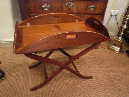 Top Quality Early Victorian Butlers Tray on Stand