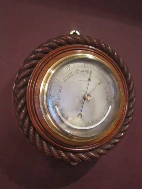 High Quality Victorian Ships Rope Twist Barometer