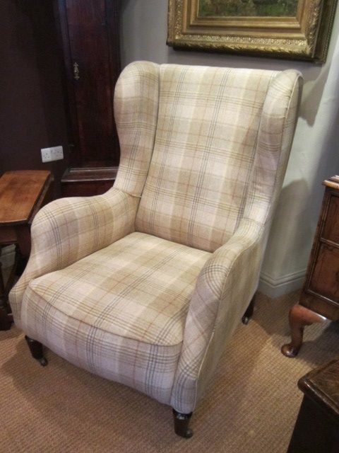 Top Quality Victorian Upholstered Wing Armchair