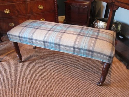 High Quality Victorian Upholstered Double Stool