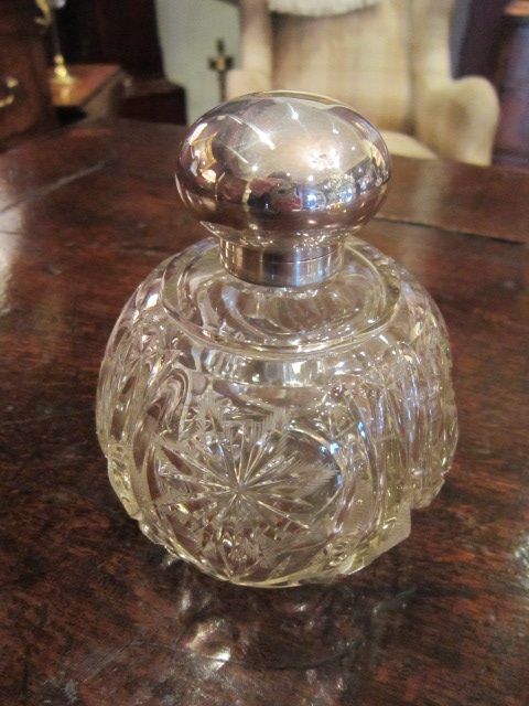 George V Period Silver Topped Scent Bottle