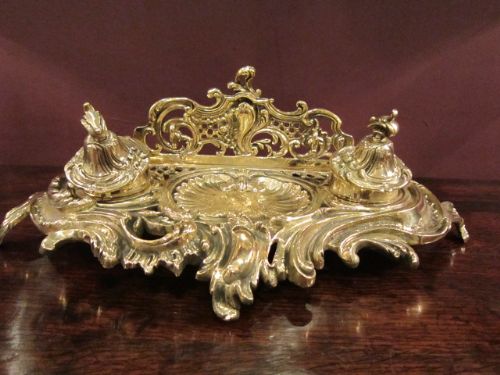 Decorative Victorian Rococo Style Inkstand