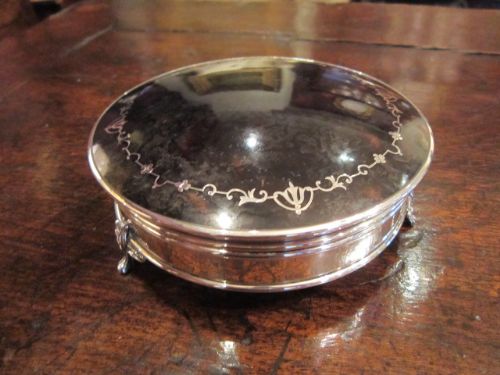 Fine George V Silver & Tortoiseshell Jewel Box