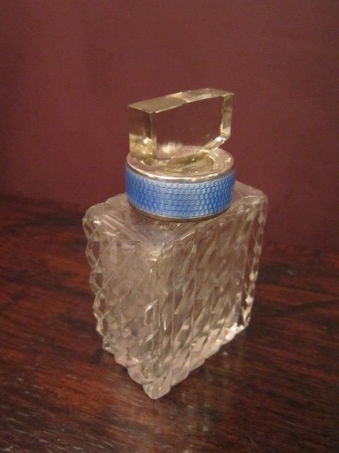 Fine Edwardian Silver Enamel Collar Scent