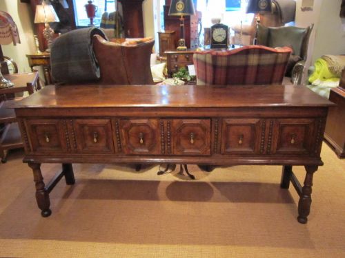 George I Period Oak Geometrical Front Dresser