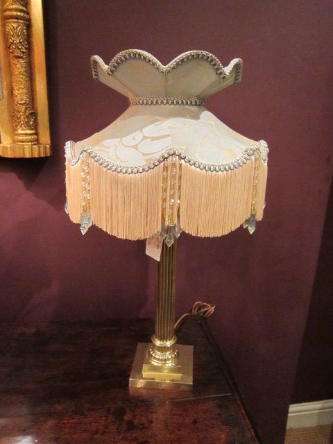 Top Quality Victorian Reeded Column Table Lamp