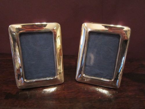 Pair of Matching Edwardian Silver Photo Frames