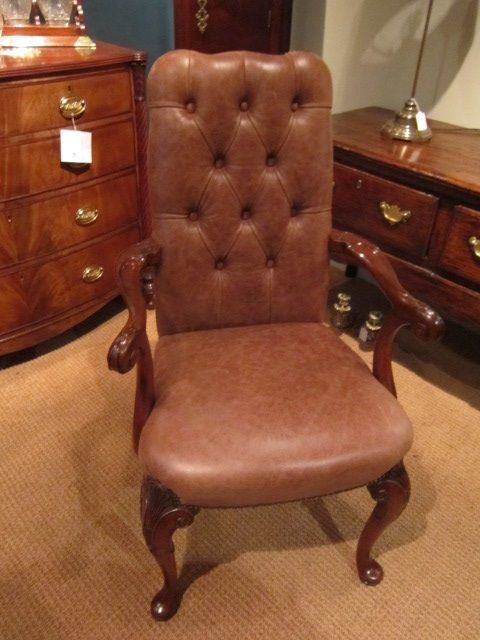 Stylish Victorian Walnut Open Armchair