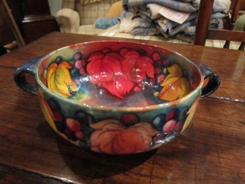 Moorcroft Leaf & Berries Twin Handled Bowl