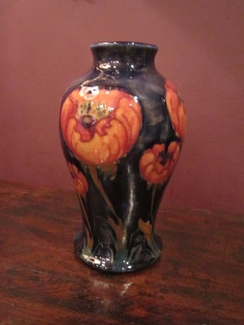 Large Moorcroft Big Poppy Baluster Vase