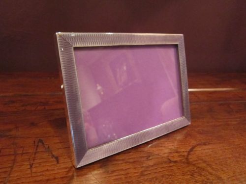 Superior George V Silver Guilloche Photo Frame