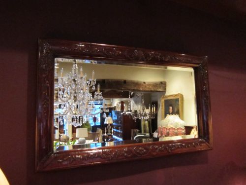 Superb 19th Century Chippendale Style Walnut Mirror