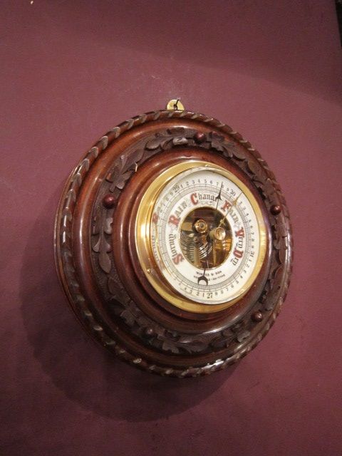 High Quality Victorian Polished Walnut Barometer
