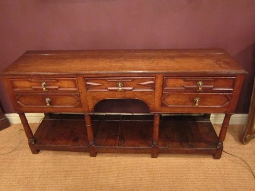 Superb George II Period Open Potboard Dresser