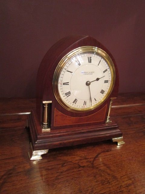 Top Quality Small Edwardian Inlaid Mantel Clock