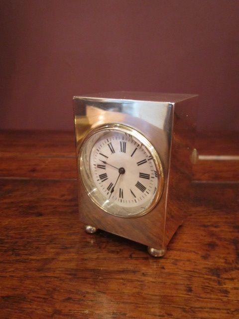 Fine Edwardian Period Silver Carriage Clock