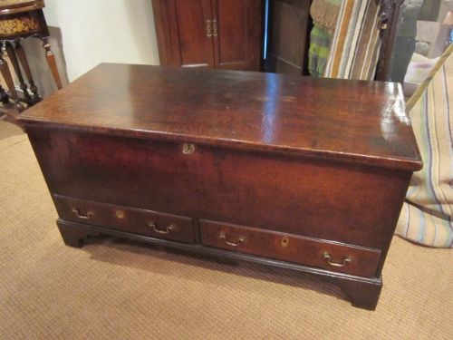 Original George III Period Oak Blanket Box