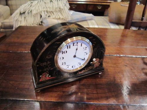 High Quality Edwardian Chinoserie Mantel Clock