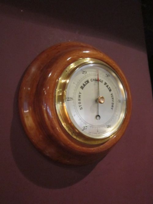 Top Quality Edwardian Polished Walnut Barometer