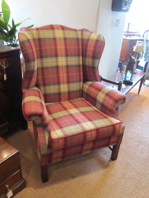 Very Comfortable Edwardian Wing Armchair