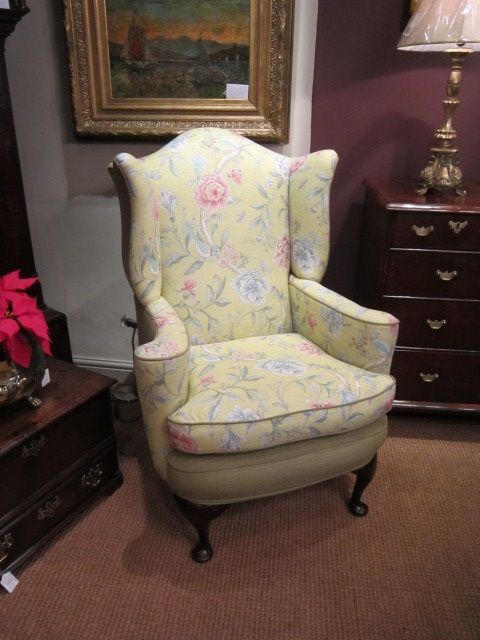Very Attractive Victorian Wing Back Armchair