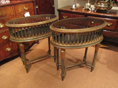 Pair of 19th Century Timber Gilt Jardiniere Stands