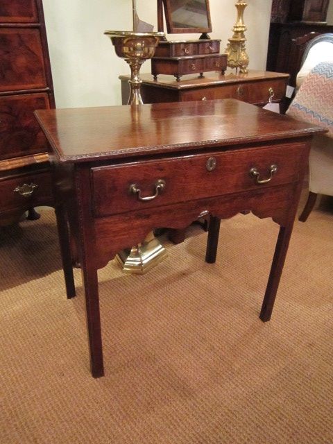 Original George III Period Oak Side Table