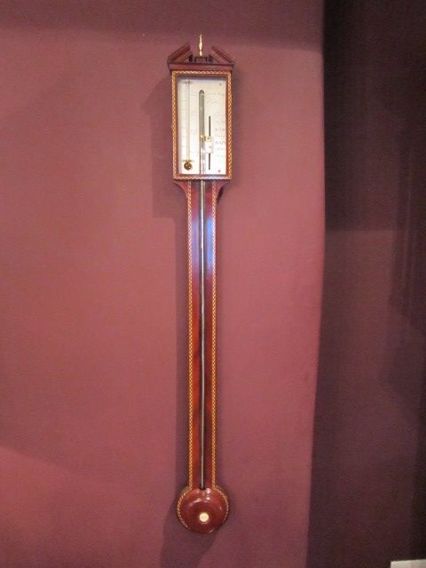 Fine George III Fruitwood Inlaid Stick Barometer