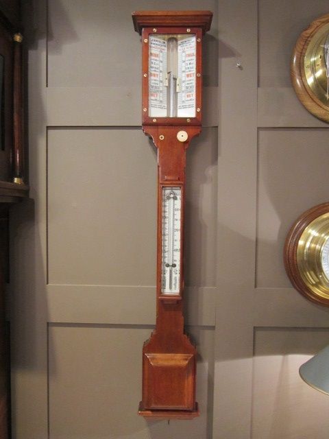 Top Quality Victorian 'Sea-coast' Stick Barometer